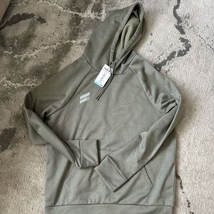 Grey Green Hoodie with Logo
